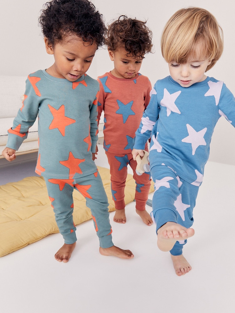Z zvezdami - Pižama Snuggle 3 Pack (9mths-8yrs) - Slika 1 iz 10
