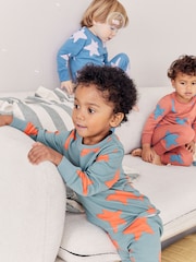Z zvezdami - Pižama Snuggle 3 Pack (9mths-8yrs) - Slika 2 iz 10