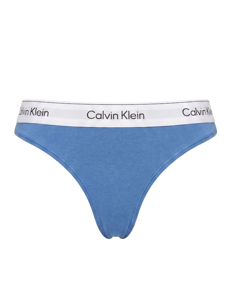Modrá - Calvin Klein Icon Cotton Modal Knickers - Obrázek 5 z 5