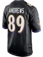 Nike Black NFL Baltimore Ravens Game Alternate Jersey - Mark Andrews - Image 3 of 3