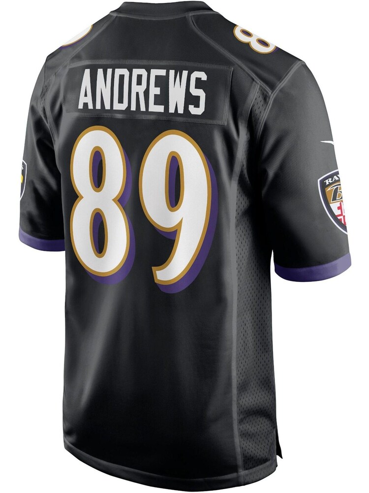 Nike Black NFL Baltimore Ravens Game Alternate Jersey - Mark Andrews - Image 3 of 3 Nike Black NFL Baltimore Ravens Game Alternate Jersey - Mark Andrews - Image 3 of 3