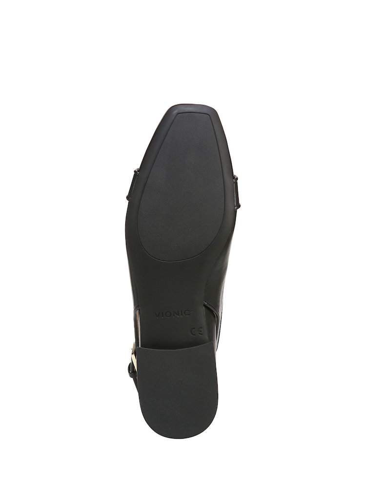 Schwarz - Vionic Lynda Slingbacks Schuhe aus Leder - Bild 7 von 7