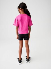 Reebok Tie Front Boxy Printed 100% Cotton T-Shirt - Image 2 of 9