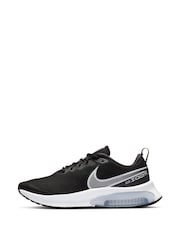 Nike Black/White/Silver Air Zoom Arcadia Running Shoes - Image 2 of 8