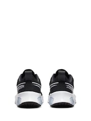 Nike Black/White/Silver Air Zoom Arcadia Running Shoes - Image 5 of 8