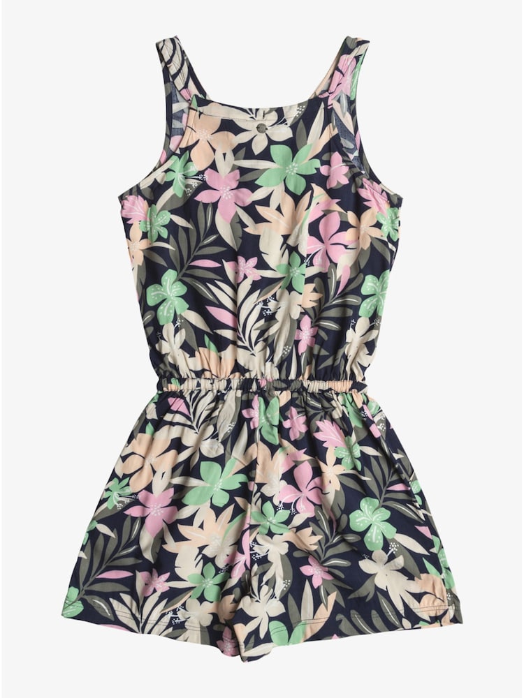 Roxy Girls Floral Print Playsuit - Image 2 of 2 Roxy Girls Floral Print Playsuit - Image 2 of 2