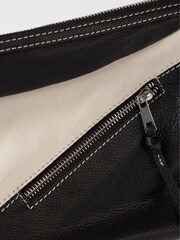 Mint Velvet Black Patchwork Leather Crossbody Bag - Image 4 of 4
