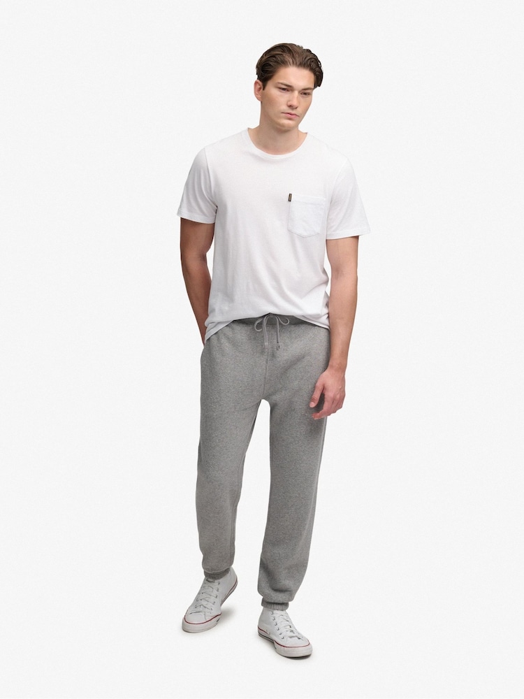 Superdry Grey Essential Company Logo Joggers - Image 1 of 7