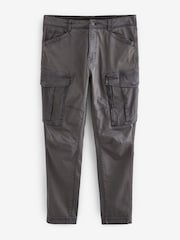 Gris antracita - Pantalones cargo elásticos con detalle de cremallera - Imagen 10 de 14