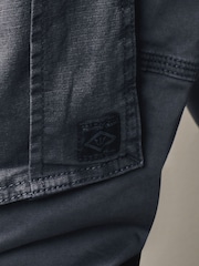 Gris antracita - Pantalones cargo elásticos con detalle de cremallera - Imagen 6 de 14