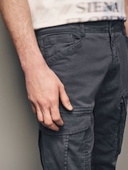 Gris antracita - Pantalones cargo elásticos con detalle de cremallera - Imagen 7 de 14
