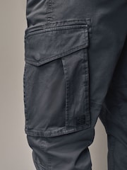 Gris antracita - Pantalones cargo elásticos con detalle de cremallera - Imagen 9 de 14