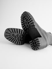 Black Forever Comfort® Chunky Sock Ankle Boots - Image 6 of 8