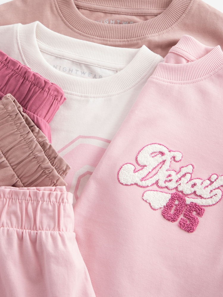 Slogan rose - Pyjama court 3 Pack (3-16ans) - Image 12 of 13
