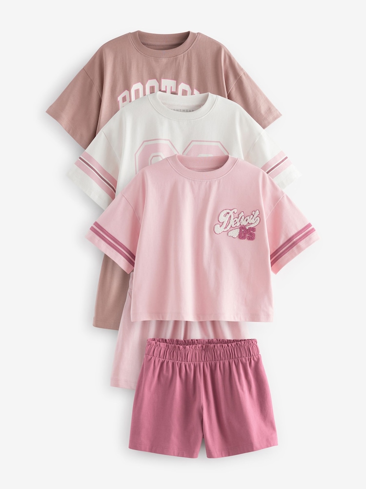 Slogan rose - Pyjama court 3 Pack (3-16ans) - Image 8 of 13