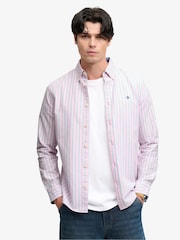 Rosa - Camisa de manga larga Oxford preppy de Superdry - Imagen 1 de 6