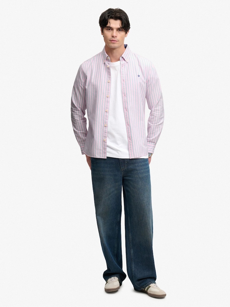 Rosa - Camisa de manga larga Oxford preppy de Superdry - Imagen 2 de 6 Rosa - Camisa de manga larga Oxford preppy de Superdry - Imagen 2 de 6