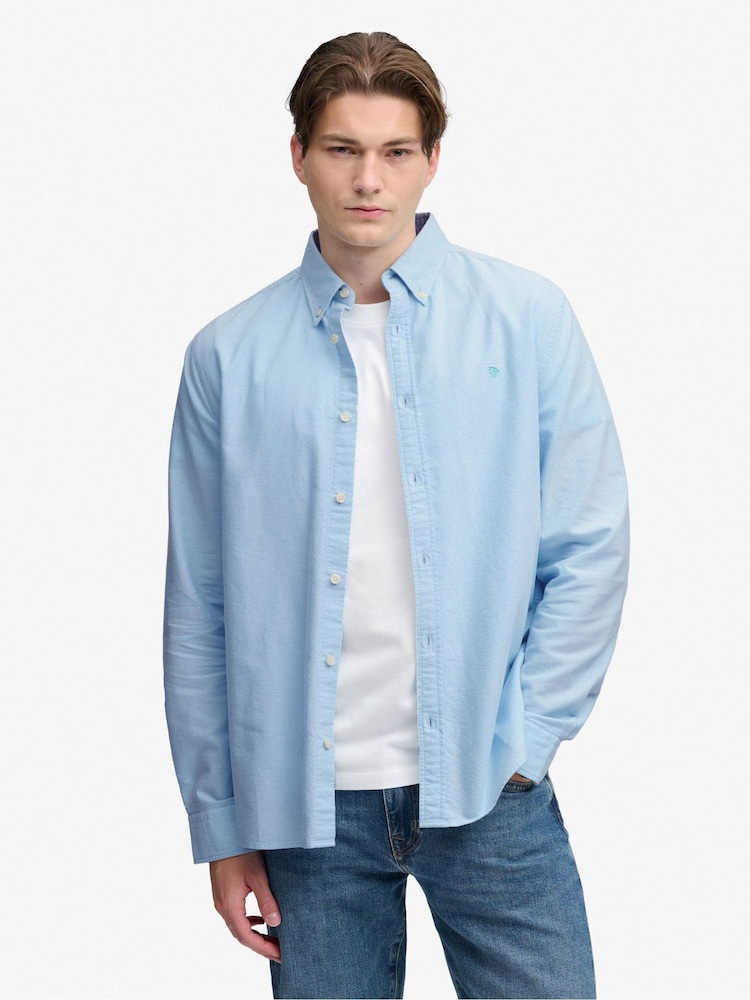 Azul hielo - Camisa de manga larga Oxford preppy de Superdry - Imagen 1 de 6 Azul hielo - Camisa de manga larga Oxford preppy de Superdry - Imagen 1 de 6