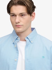 Azul hielo - Camisa de manga larga Oxford preppy de Superdry - Imagen 4 de 6