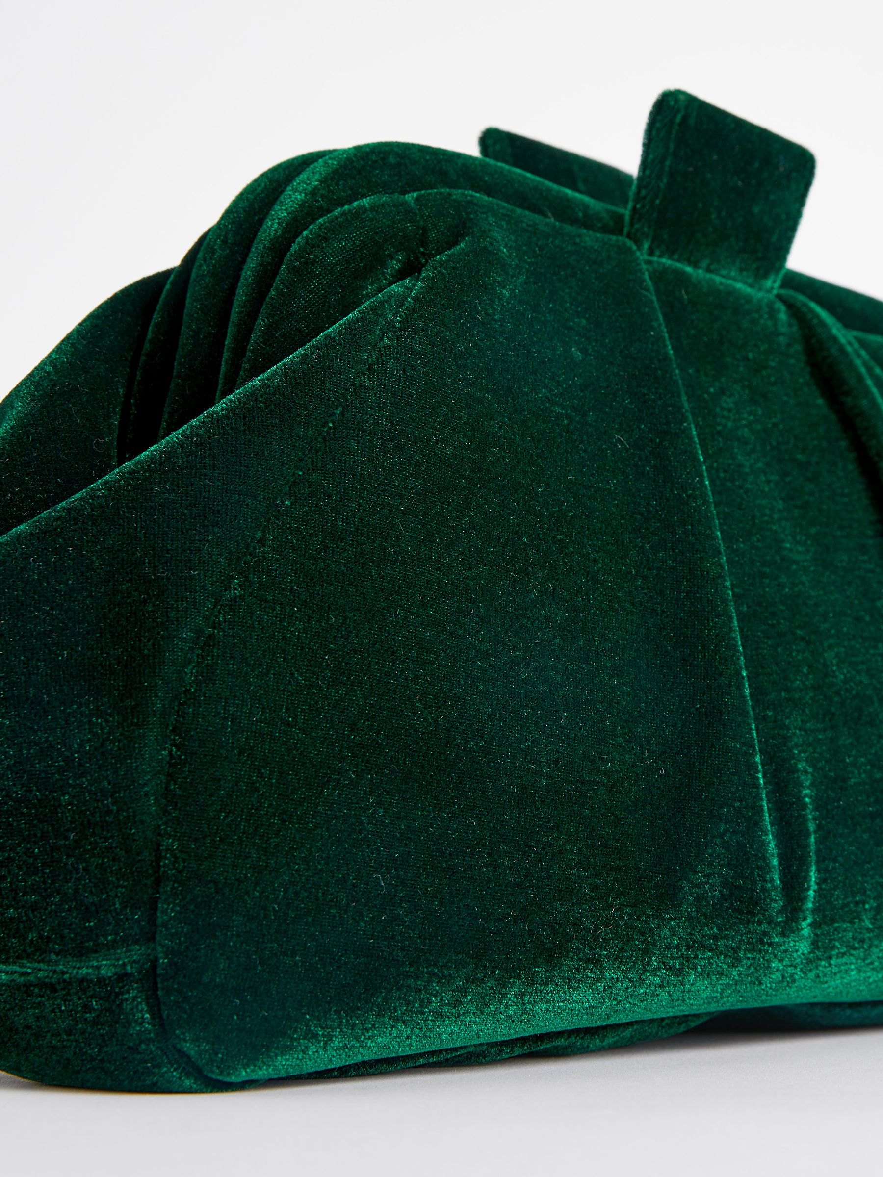 Buy Green Velvet Clutch Bag with Cross-Body Chain from Next