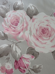 Catherine Lansfield Grey Canterbury Floral Duvet Cover and Pillowcase Set - Image 6 of 6