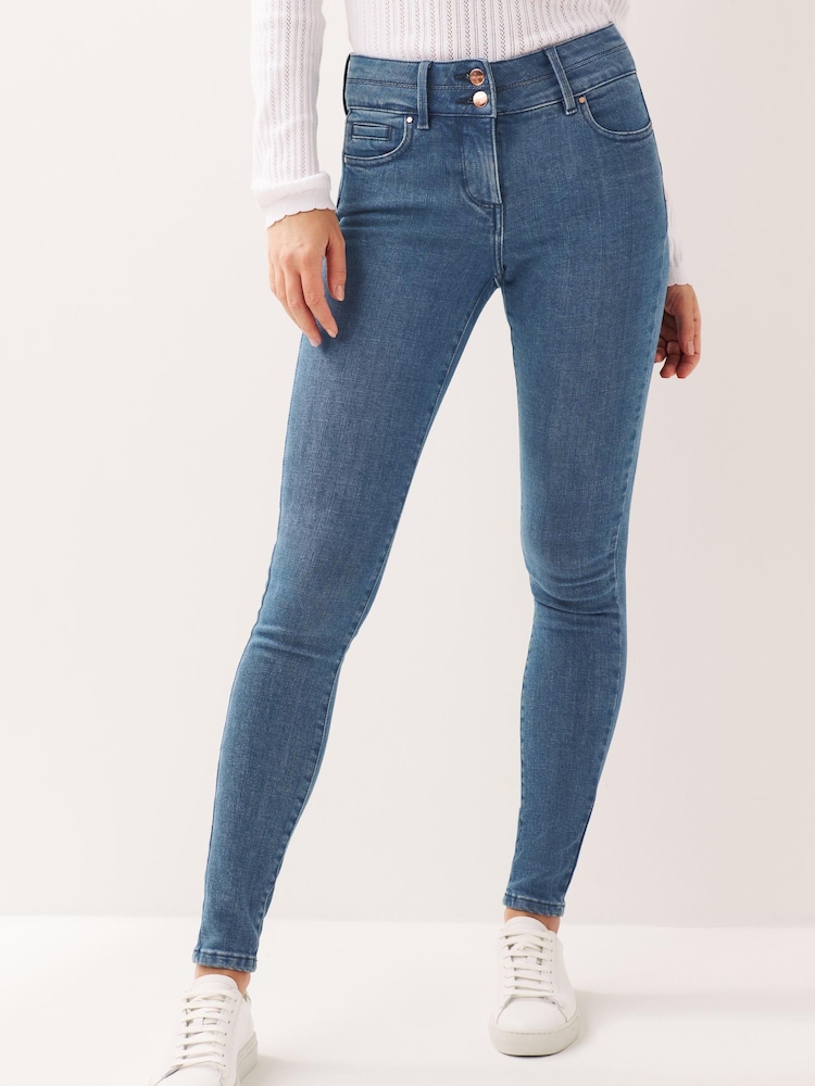 Smoky Blue Lift, Slim And Shape Skinny Jeans - Image 1 of 6
