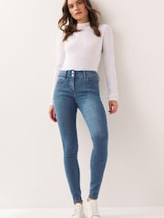 Smoky Blue Lift, Slim And Shape Skinny Jeans - Image 2 of 6