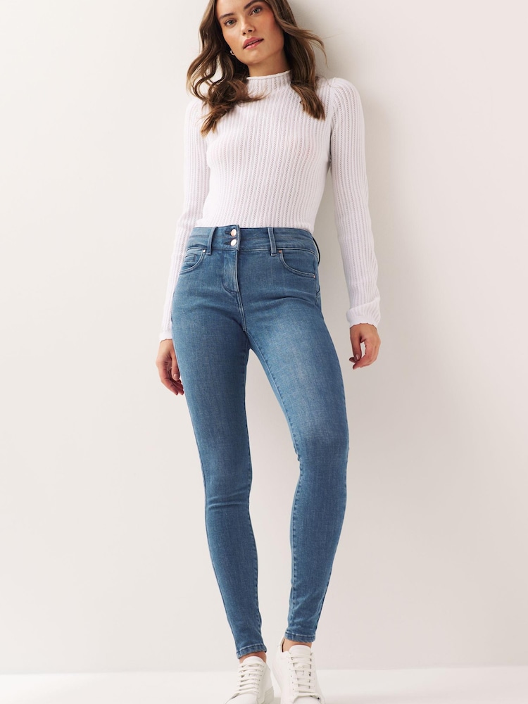 Smoky Blue Lift, Slim And Shape Skinny Jeans - Image 2 of 6