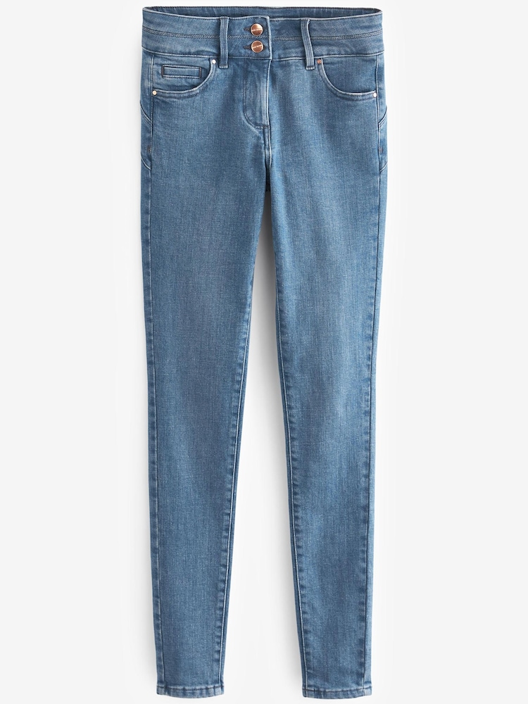 Smoky Blue Lift, Slim And Shape Skinny Jeans - Image 5 of 6