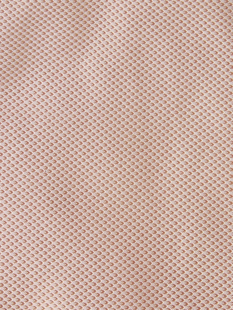 Neutral Brown Regular Fit Textured Silk Waistcoat - Image 9 of 9