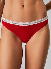 Червоний - Стрінги з логотипом Calvin Klein Icon - Image 4 of 6