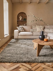 Mink Brown Dark Natural Premium Cosy Shaggy Rug - Image 1 of 12