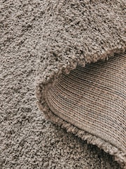 Mink Brown Dark Natural Premium Cosy Shaggy Rug - Image 10 of 12