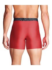 Under Armour Red/Grey Performance Tech Boxers 3 Pack - Image 5 of 7
