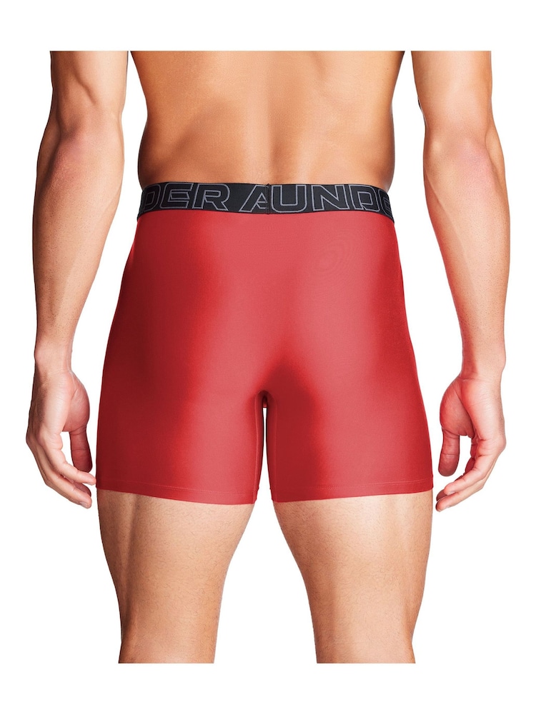 Under Armour Red/Grey Performance Tech Boxers 3 Pack - Image 5 of 7