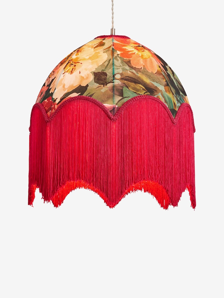 Clarke and Clarke Pink Tahiti Tassel Easyfit Lamp Shade - Image 2 of 2