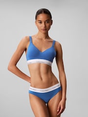 Calvin Klein Blue Lift Bralette - Icon Cotton Modal - Image 1 of 7
