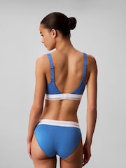 Calvin Klein Blue Lift Bralette - Icon Cotton Modal - Image 3 of 7