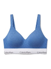 Calvin Klein Blue Lift Bralette - Icon Cotton Modal - Image 6 of 7