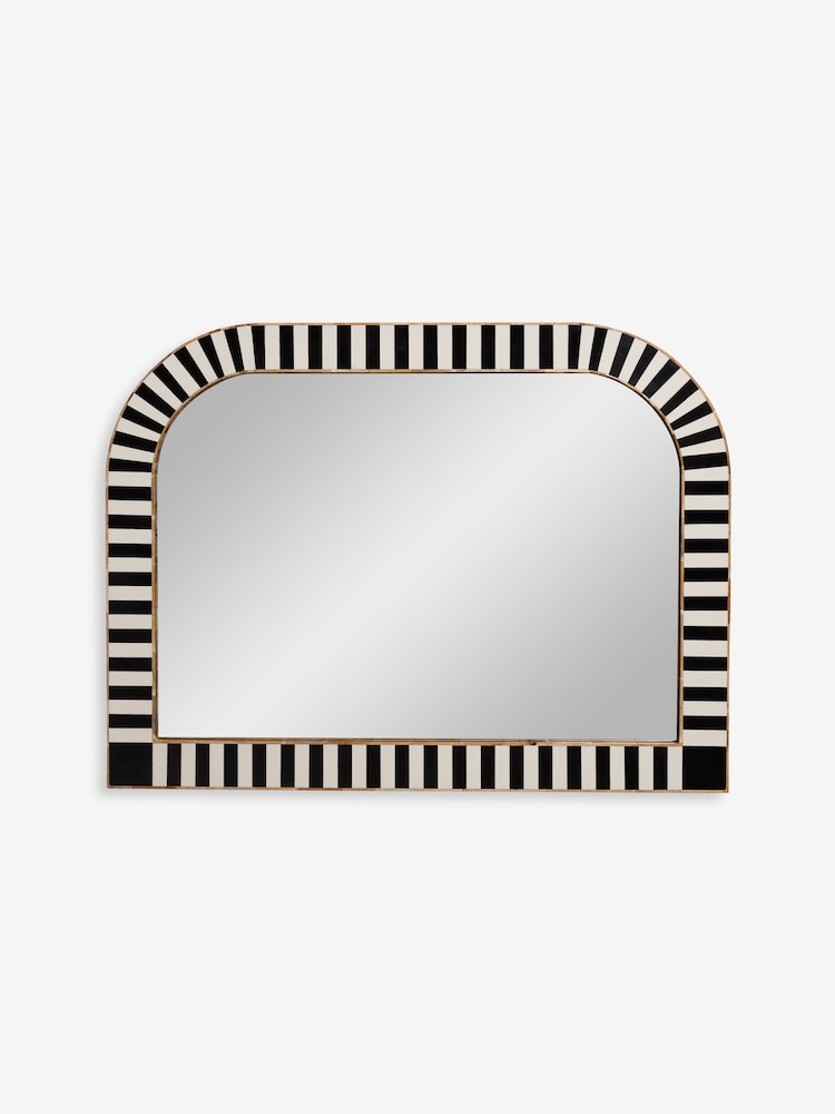 Rockett St George Black/White Inlay Mirror - Image 2 of 3