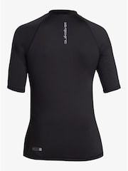 Quiksilver Black Boys Youth Short Sleeve UPF50 Rash Vest - Image 6 of 6