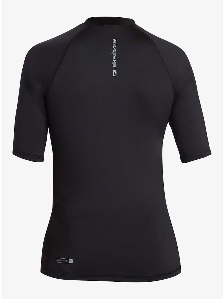 Quiksilver Black Boys Youth Short Sleeve UPF50 Rash Vest - Image 6 of 6
