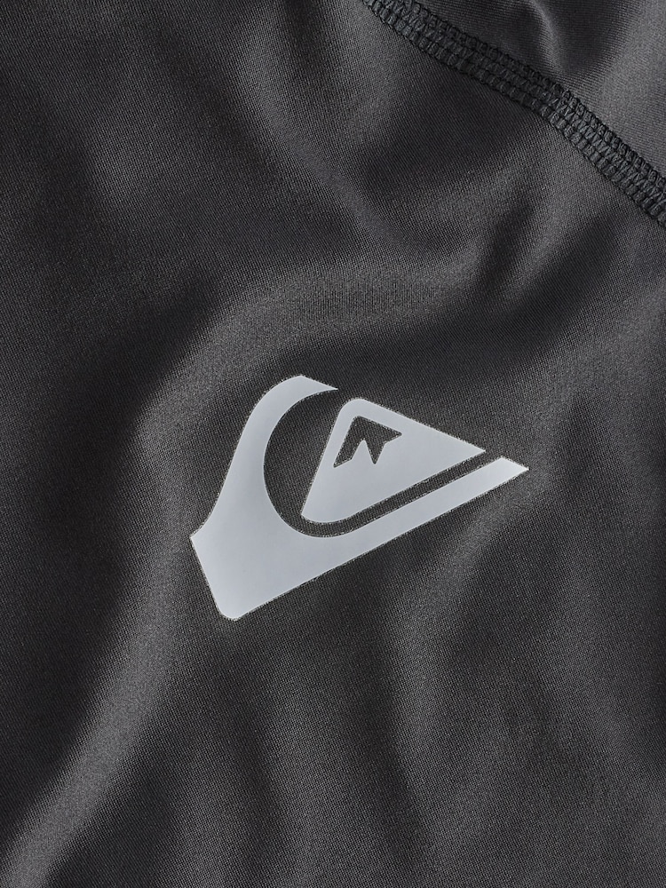Quiksilver Black Boys Youth Long Sleeve Rash Vest - Image 4 of 4
