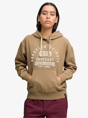 Superdry Natural Vintage Prep Chenille Hoodie - Image 1 of 6