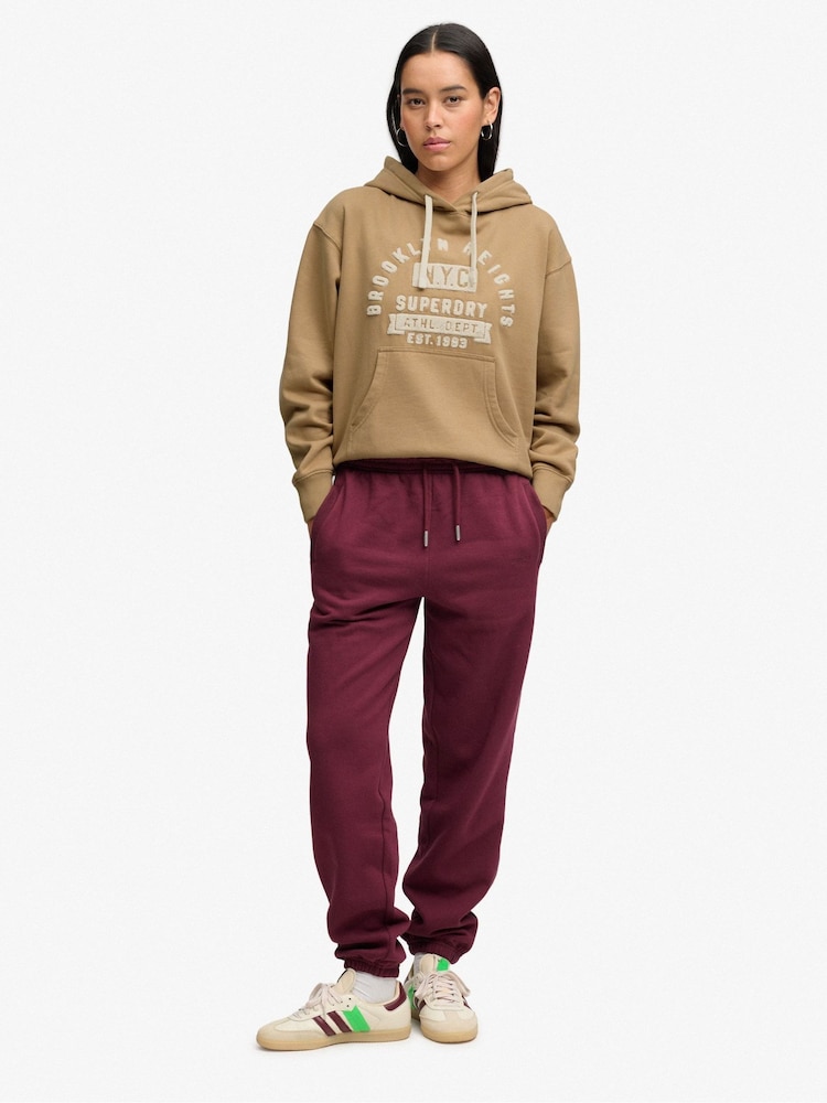Superdry Natural Vintage Prep Chenille Hoodie - Image 2 of 6 Superdry Natural Vintage Prep Chenille Hoodie - Image 2 of 6