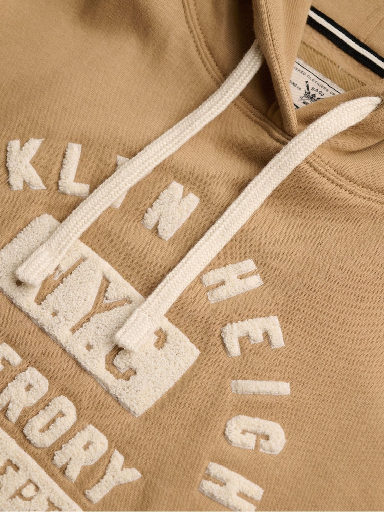 Superdry Natural Vintage Prep Chenille Hoodie - Image 6 of 6 Superdry Natural Vintage Prep Chenille Hoodie - Image 6 of 6