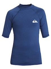 Синий - Quiksilver солнцезащитный топ для мальчиков с короткими рукавами UPF50 - Изображение 5 из 6