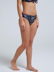Blau - Animal Damen Docks Bedruckte Bikinihose - Bild 1 von 6