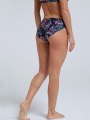 Blau - Animal Damen Docks Bedruckte Bikinihose - Bild 2 von 6