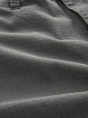 Charcoal Grey Belted Cargo Shorts - Image 12 of 12